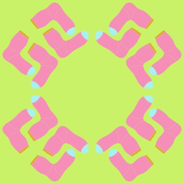 Çorap desen, çizgili, örgü. 