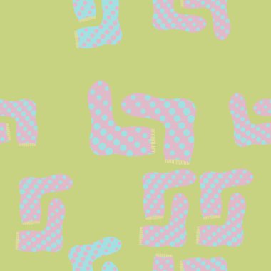 Soyut renkli çorap Dikişsiz desen