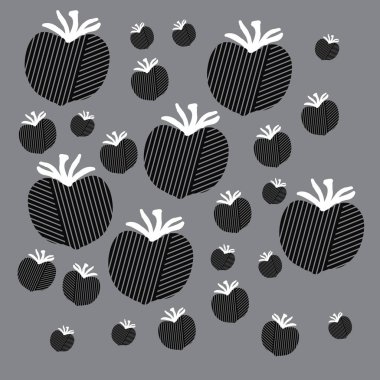 Şerit domates dikişsiz desen. Illüstrasyon