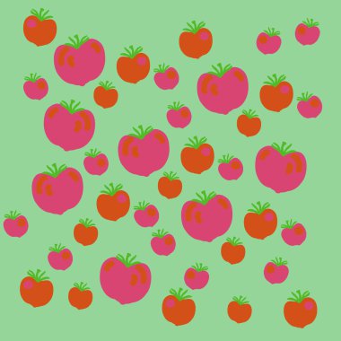 Domates dikişsiz desen. - İllüstrasyon