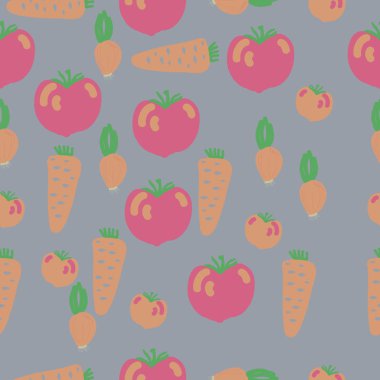 Sebze çizgili desen . Illüstrasyon