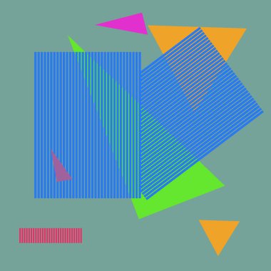 Çizgili dikdörtgenler, üçgenler sorunsuz soyut desen 