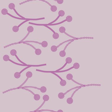 Dal çizgili, pürüzsüz desen. 