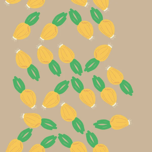 抽象简单洋葱的无缝模式 — 图库矢量图片