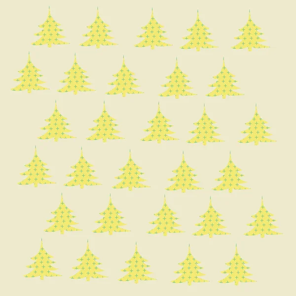 クリスマスツリーパターン — ストックベクタ