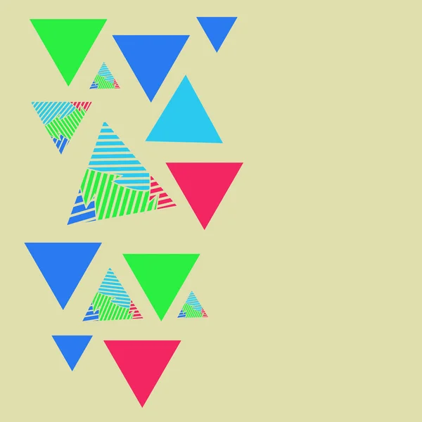 Trojúhelníky Bezešvé Abstraktní Vzory Pruhy — Stockový vektor