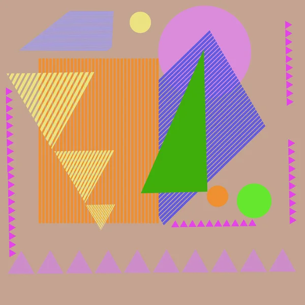 Rectangles Rayés Triangles Motif Abstrait Sans Couture — Image vectorielle