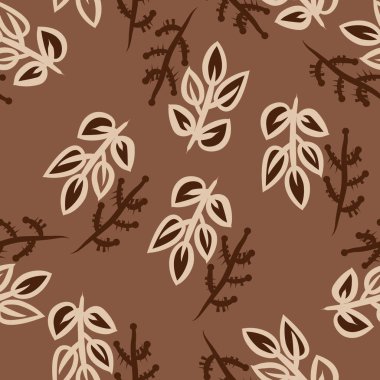 Soyut renkli yaprakları Dikişsiz deseni