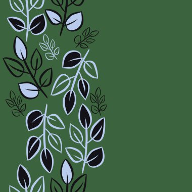 Soyut basit yaprakların kusursuz deseni