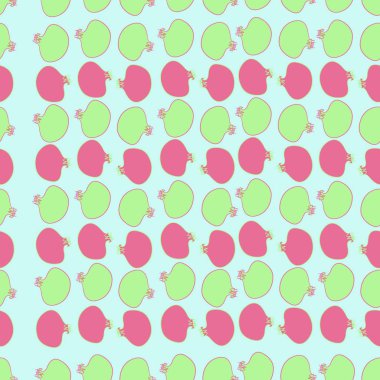 Nar dikişsiz desen, stamens.