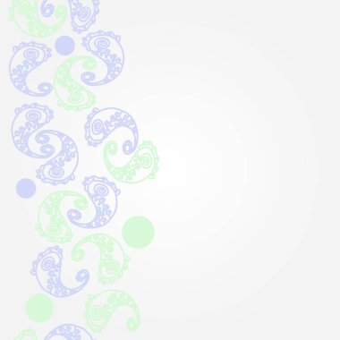 Soyut süs bitkilerinin Dikişsiz deseni