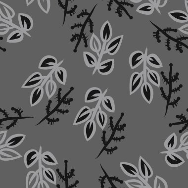 Soyut renkli yaprakları Dikişsiz deseni