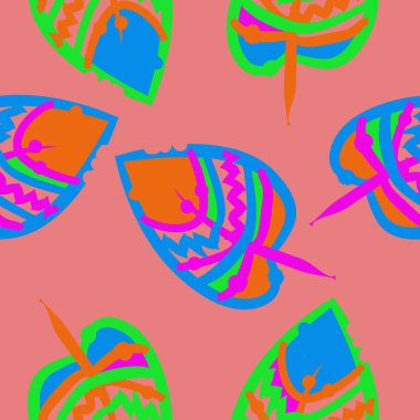 Soyut basit yaprakların kusursuz deseni