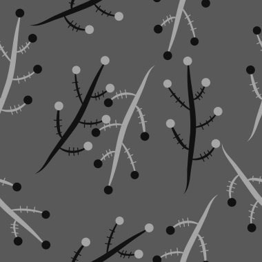 kopya alanı ile soyut basit çiçek deseni