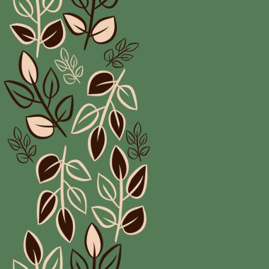 Soyut basit yaprakların kusursuz deseni