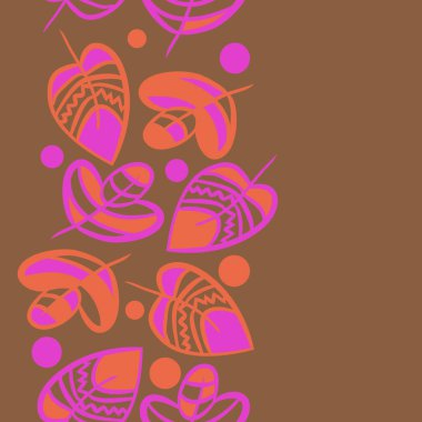 Soyut basit yaprakların kusursuz deseni