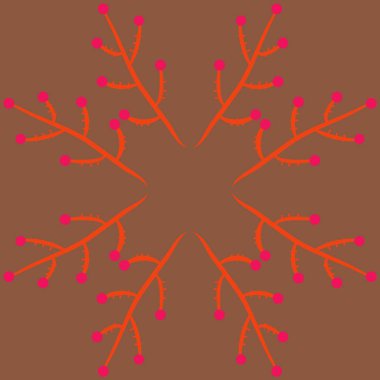 kopya alanı ile soyut basit çiçek deseni