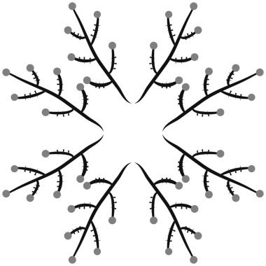 kopya alanı ile soyut basit çiçek deseni