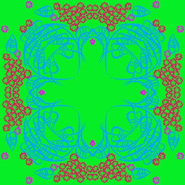 kopya alanı ile soyut basit çiçek deseni