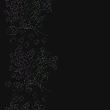 Soyut güzel renkli çiçekler ve yaprakları Dikişsiz deseni