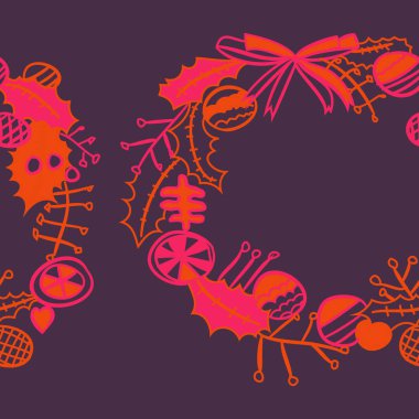 Çelenk desen arka plan, vektör 