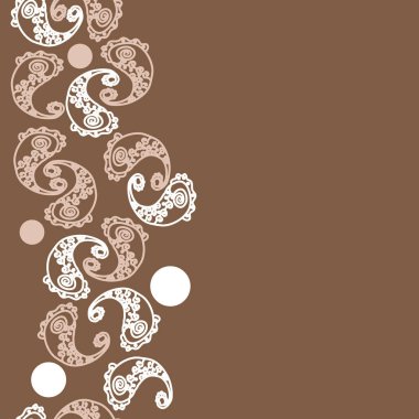 Soyut süs bitkilerinin Dikişsiz deseni