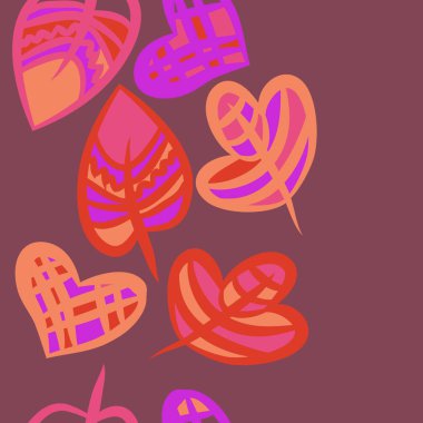 kopya alanı ile soyut basit çiçek deseni