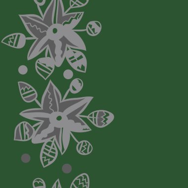 Soyut basit çiçeklerin kusursuz deseni