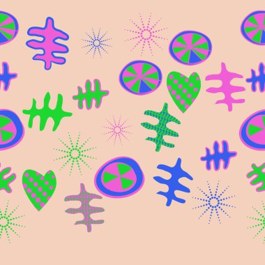 Soyut renkli noel temasının kusursuz deseni