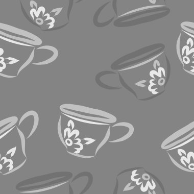 Soyut renkli çay bardakları Dikişsiz desen 