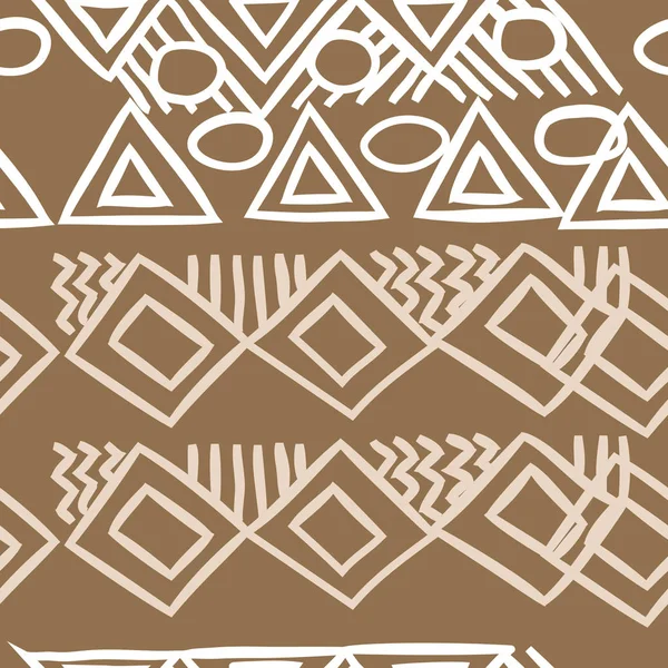 Patrón Ornamento Étnico Estilizado Ilustración Vectorial — Archivo Imágenes Vectoriales