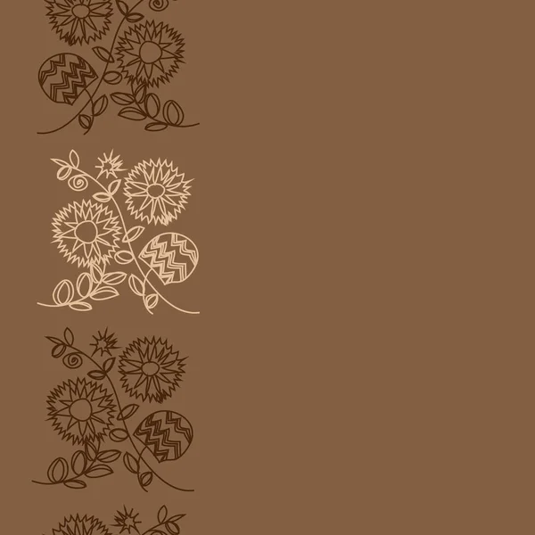 Nahtlose Muster Der Abstrakten Blume Hintergrund — Stockvektor
