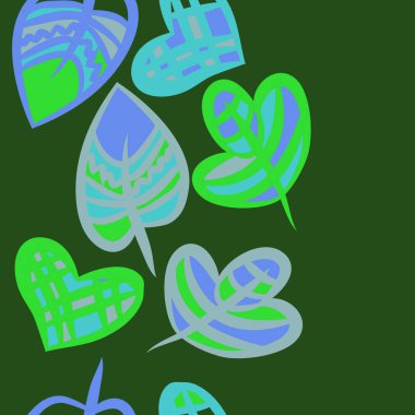 kopya alanı ile soyut basit çiçek deseni