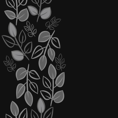 Soyut basit yaprakların kusursuz deseni