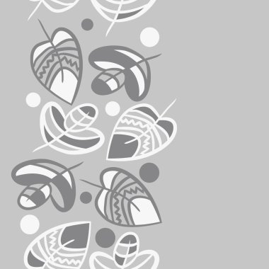 Soyut basit yaprakların kusursuz deseni