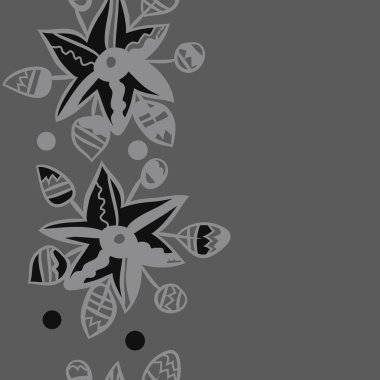 Soyut basit çiçeklerin kusursuz deseni