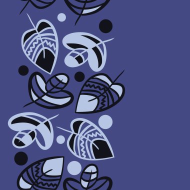 Soyut basit yaprakların kusursuz deseni