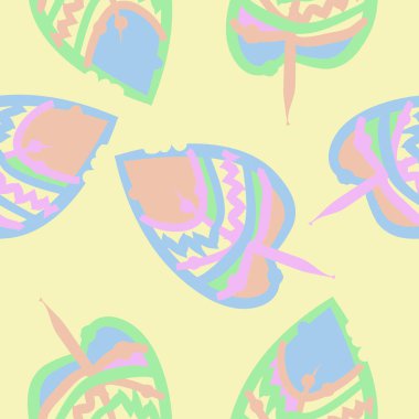 Soyut basit yaprakların kusursuz deseni