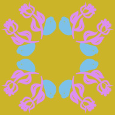 Soyut basit çiçeklerin kusursuz deseni