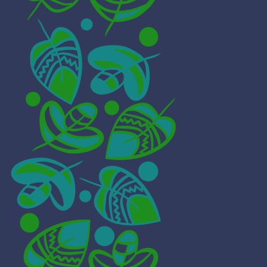 Soyut basit yaprakların kusursuz deseni