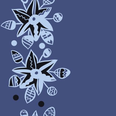 Soyut basit çiçeklerin kusursuz deseni