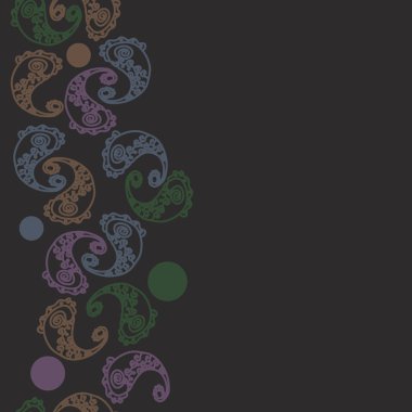 Soyut süs bitkilerinin Dikişsiz deseni