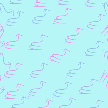 Akrep, oğlak burçlarının dikişsiz deseni. Vektör çizimi