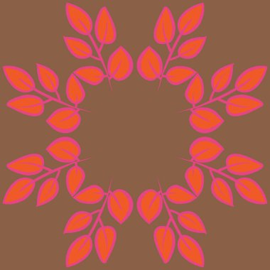 kopya alanı ile soyut basit çiçek deseni