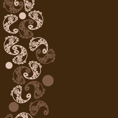 Soyut süs bitkilerinin Dikişsiz deseni