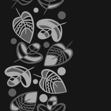 Soyut basit yaprakların kusursuz deseni