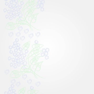 Soyut güzel renkli çiçekler ve yaprakları Dikişsiz deseni