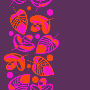 Soyut basit yaprakların kusursuz deseni