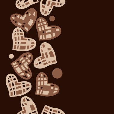 Soyut basit komik kalpler Dikişsiz desen