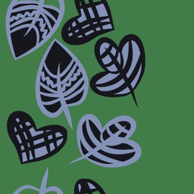 kopya alanı ile soyut basit çiçek deseni